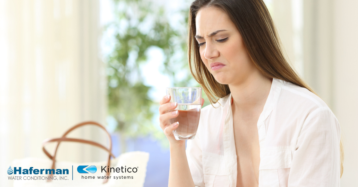 Woman Disgusted with Sulfur Water
