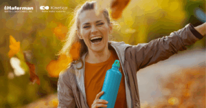 Woman with Water Bottle